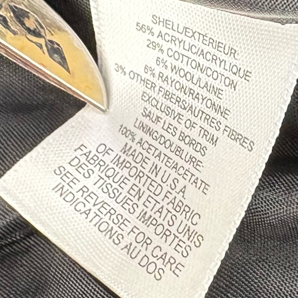 VTG Women's Talbots Wool Blend Multicolor Tweed Double Breasted Blazer Sz14P - Picture 9 of 10